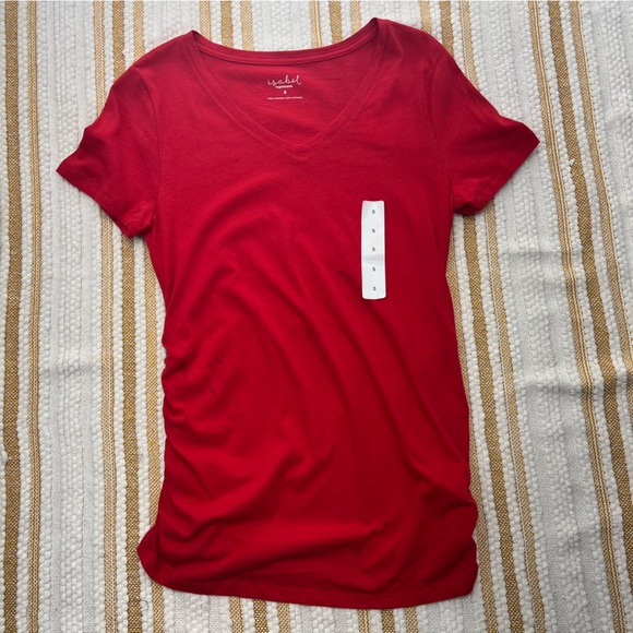 Short Sleeve V-Neck Maternity T-Shirt - Isabel
Maternity by Ingrid & Isabe|Red S - Picture 15 of 17
